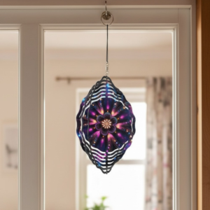 Solar Mandala Wind Spinner Lantern
